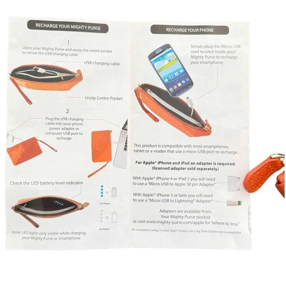 Mighty Purse, a handbag that doubles as a portable charger for electronic device